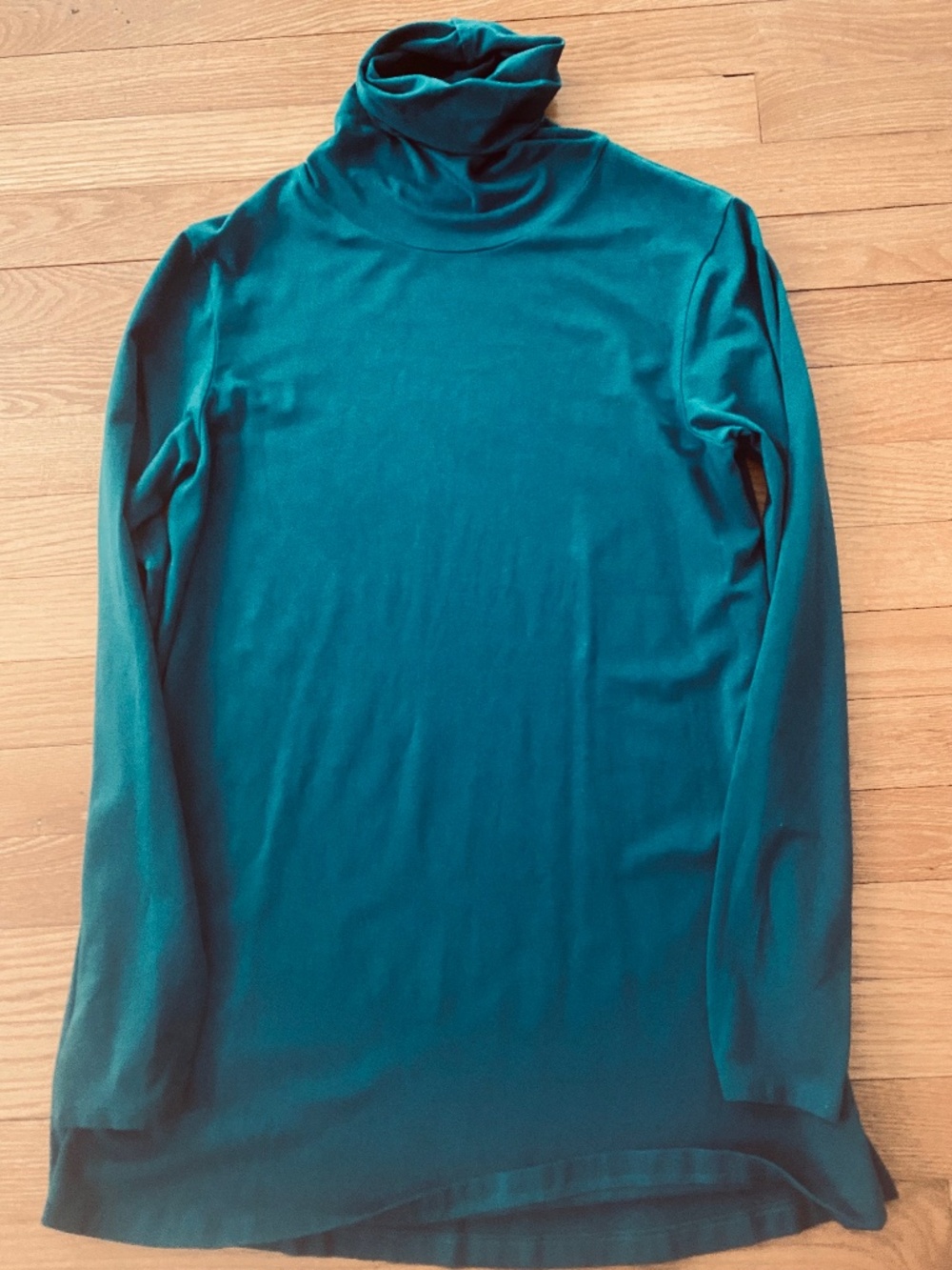 Peruvian Connection teal turtleneck size medium